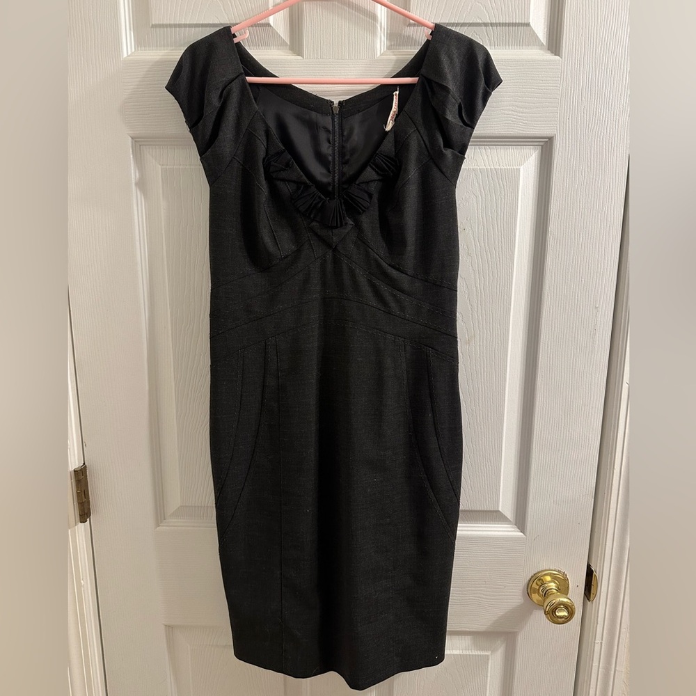 Rebecca Taylor Black Cap Sleeve Dress
